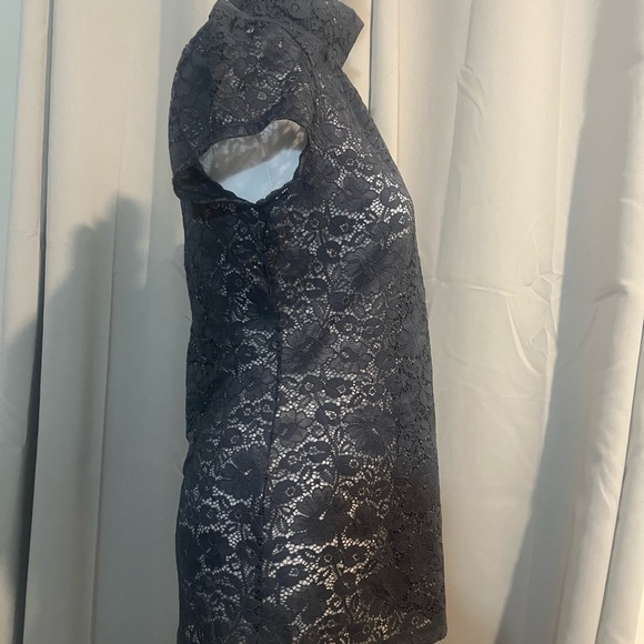 Express Lace Turtle Neck Blouse - Picture 3 of 4